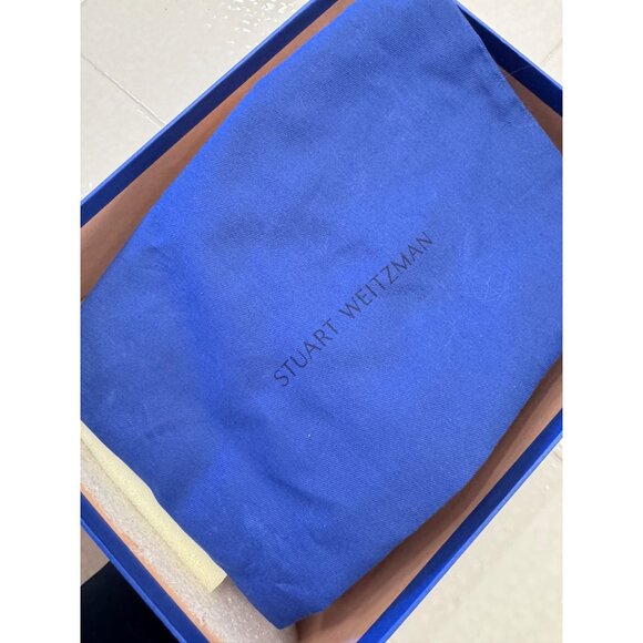 Stuart Weitzman Nudistsong Adobe Patent Size 9.5 Heels NWB 4" - Picture 13 of 14